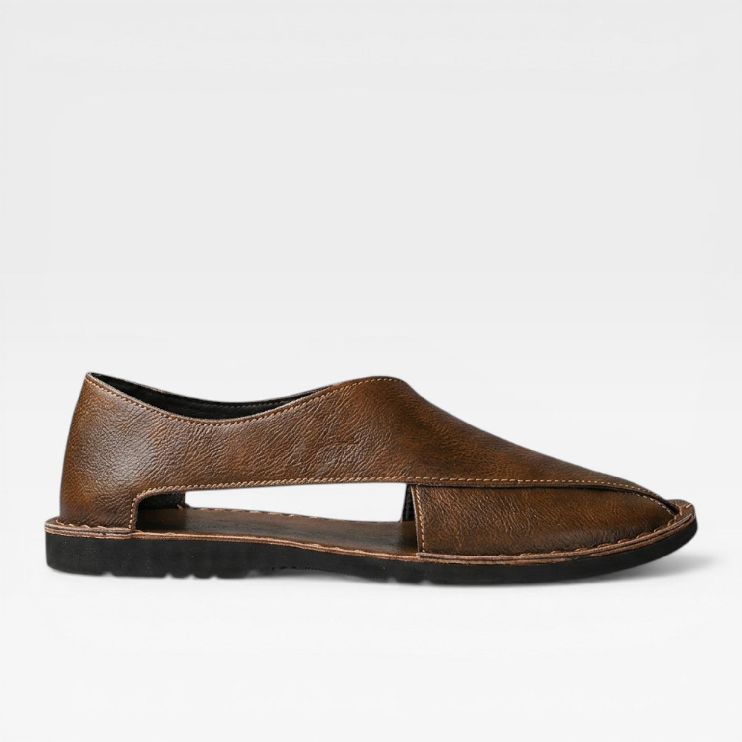 Men’s Classic Leather Sandals – Smart Casual Wear