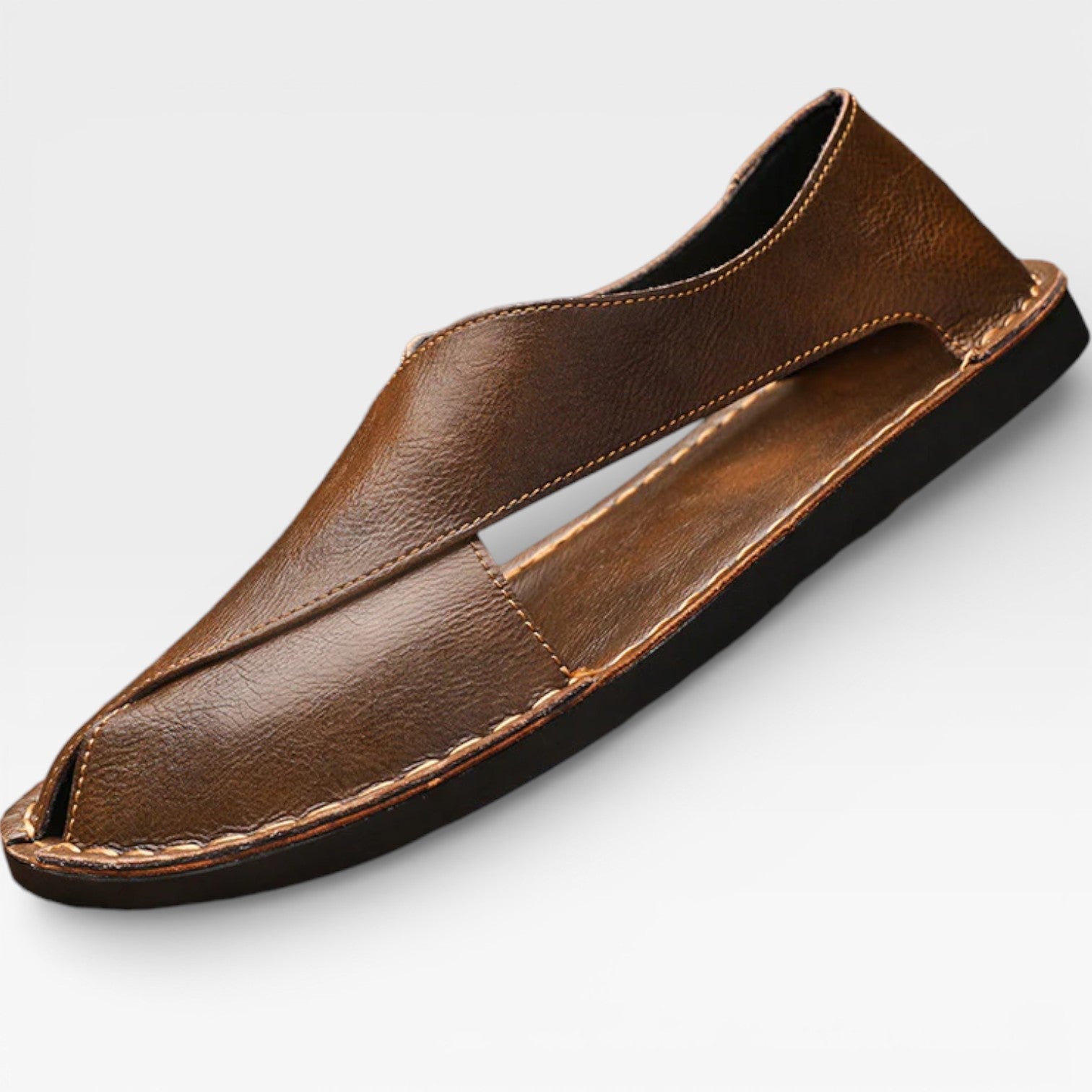 Men’s Classic Leather Sandals – Smart Casual Wear