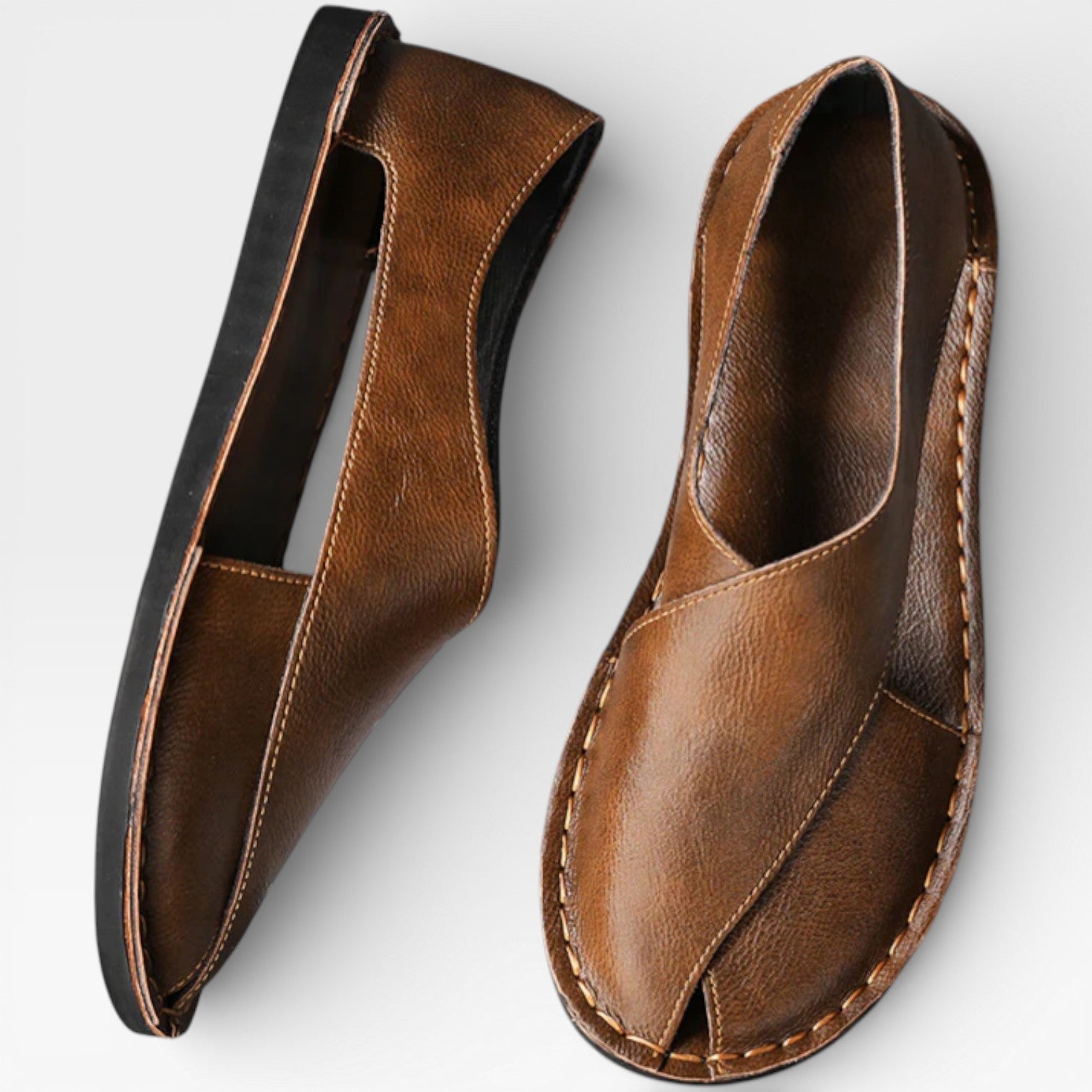 Men’s Classic Leather Sandals – Smart Casual Wear