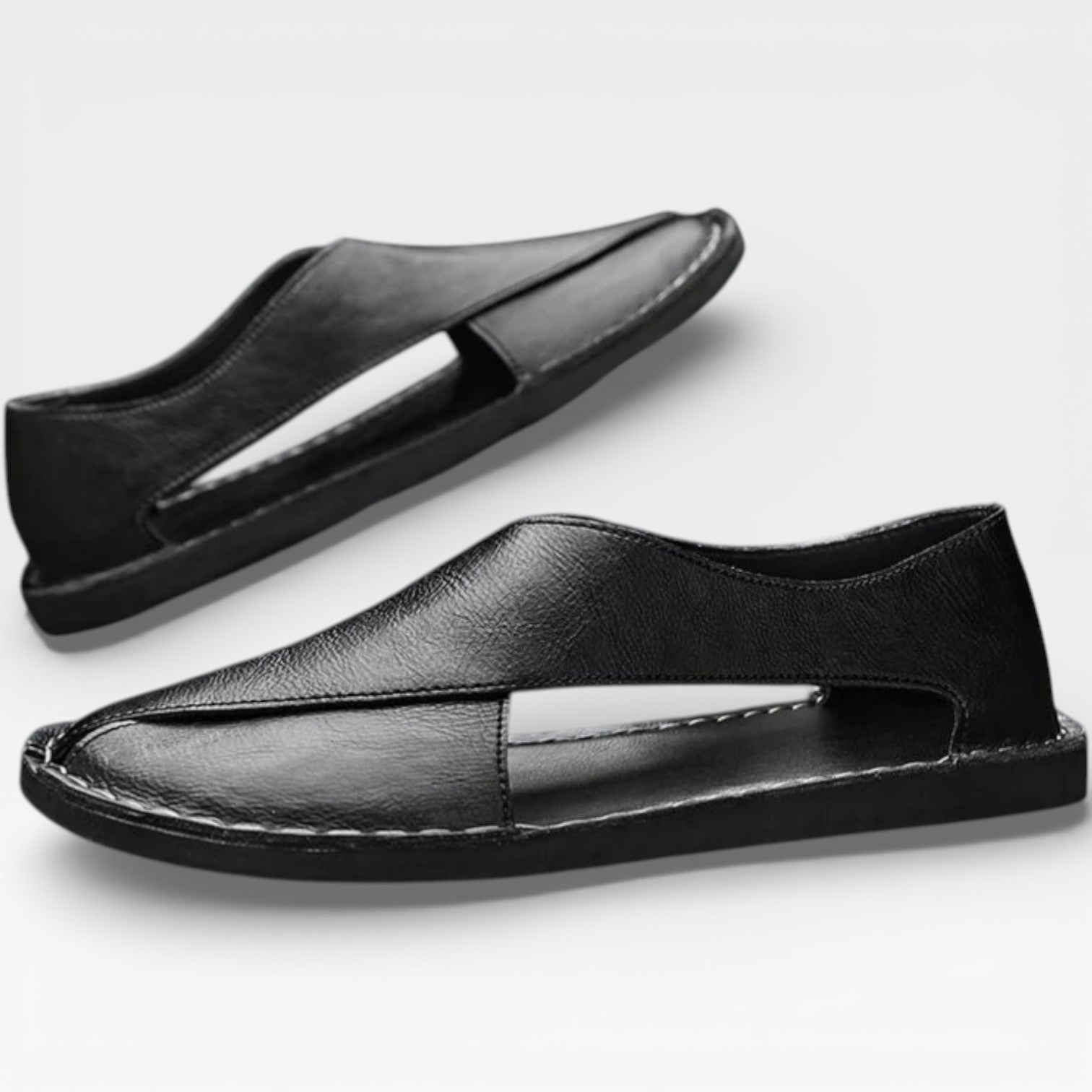 Men’s Classic Leather Sandals – Smart Casual Wear