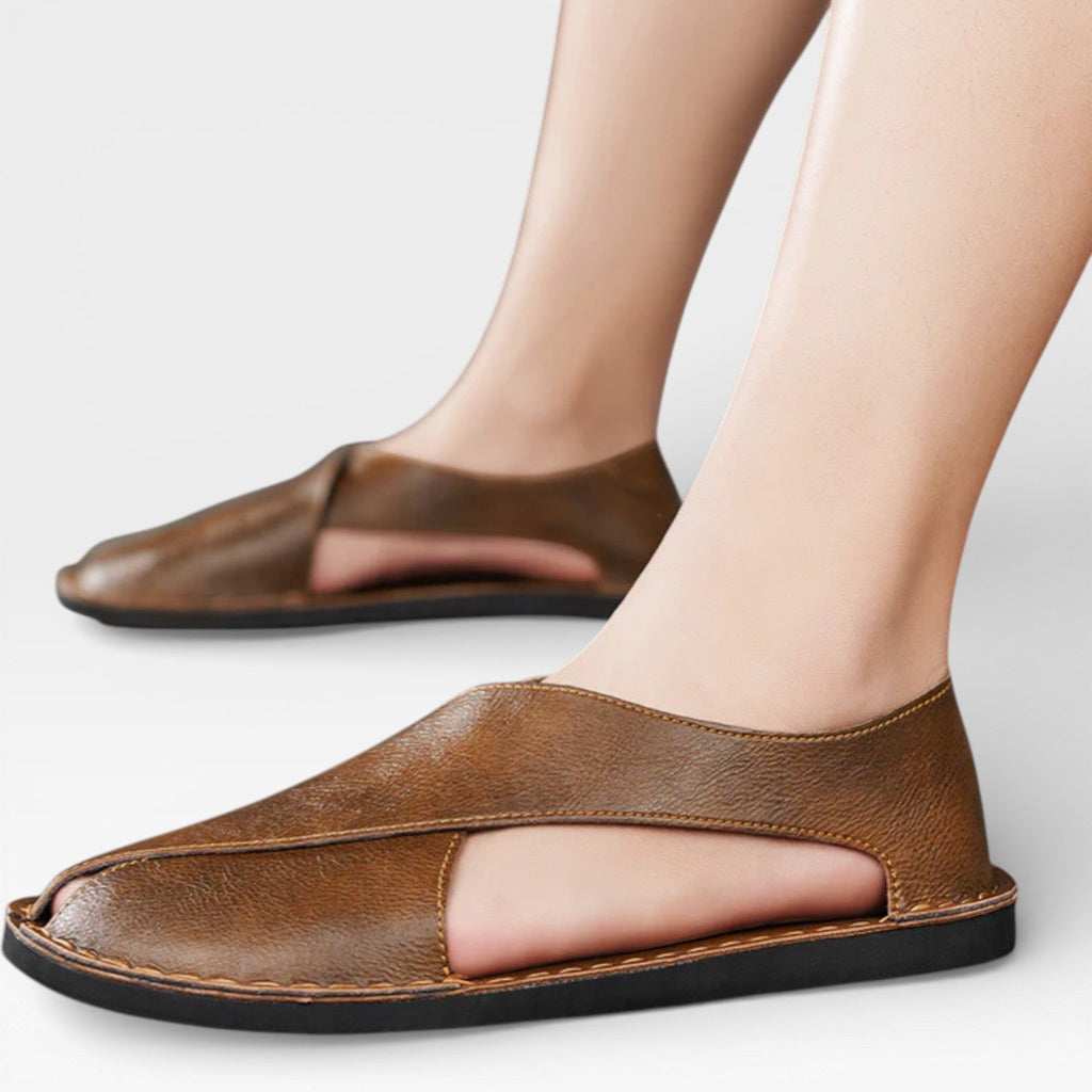 Men’s Classic Leather Sandals – Smart Casual Wear