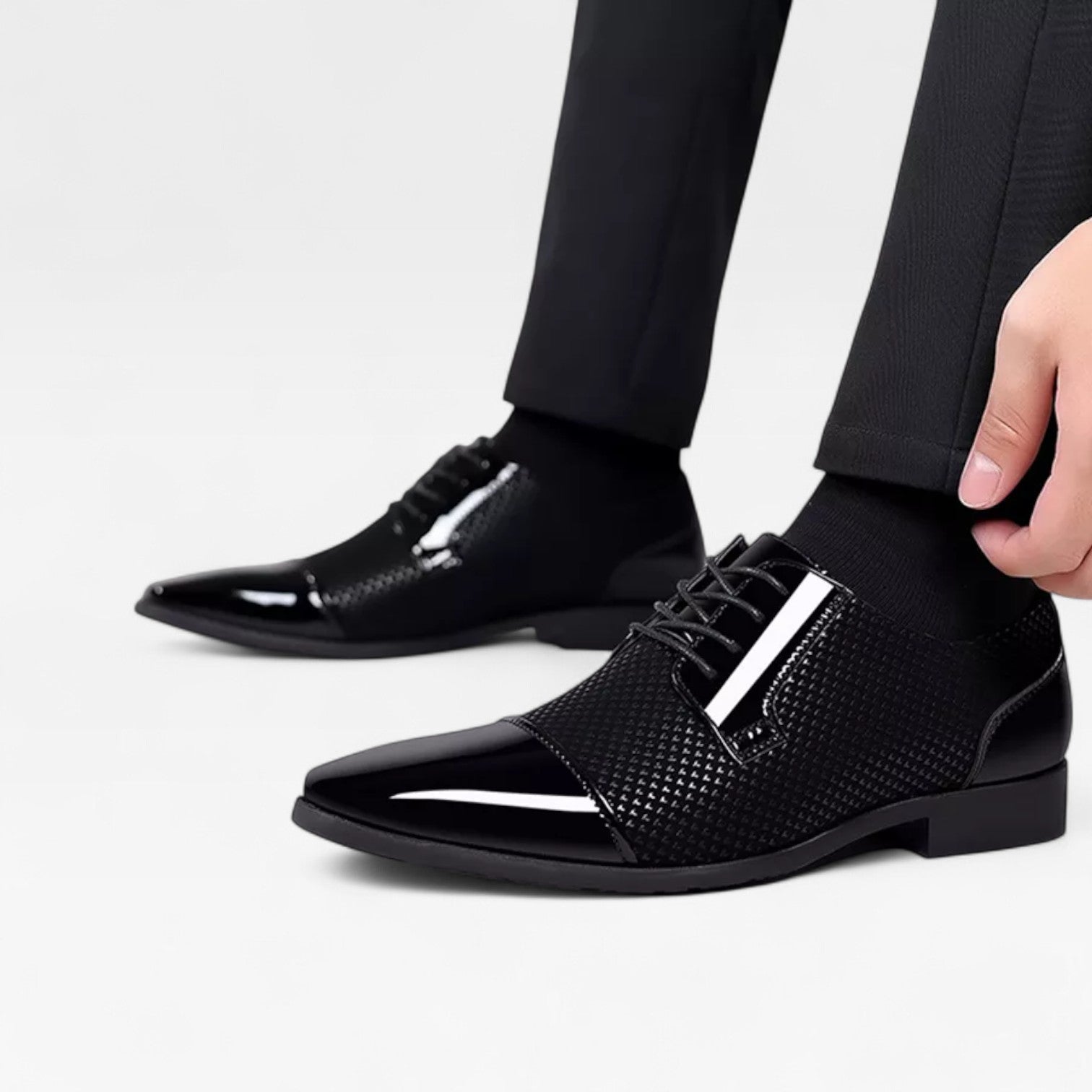 Men’s Dress Shoes – Formal Oxford Lace-Up Wedding Shoes