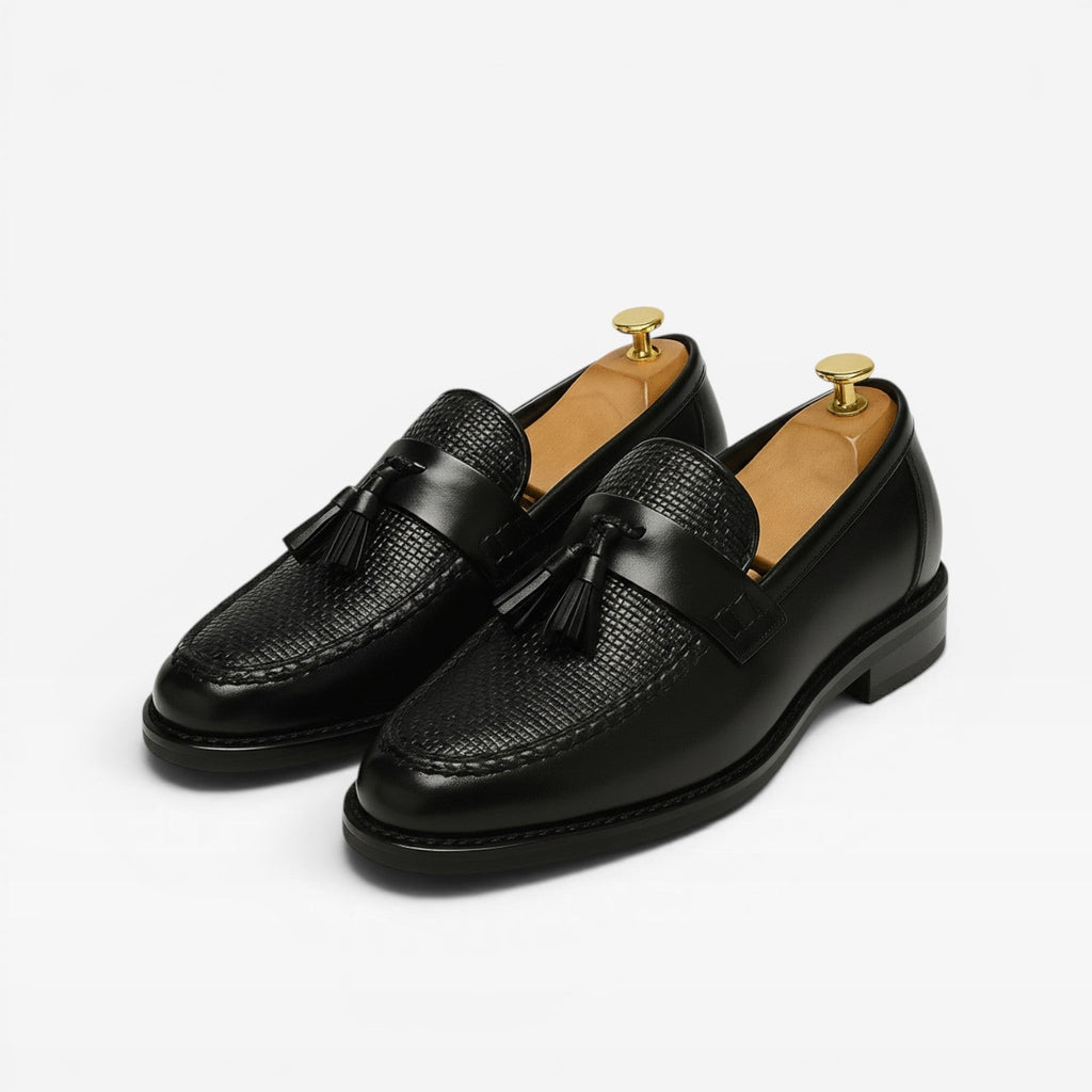 Men's Leather Tassel Loafers – Classic Slip On Smart Dress Shoes