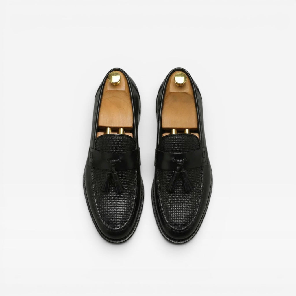 Men's Leather Tassel Loafers – Classic Slip On Smart Dress Shoes
